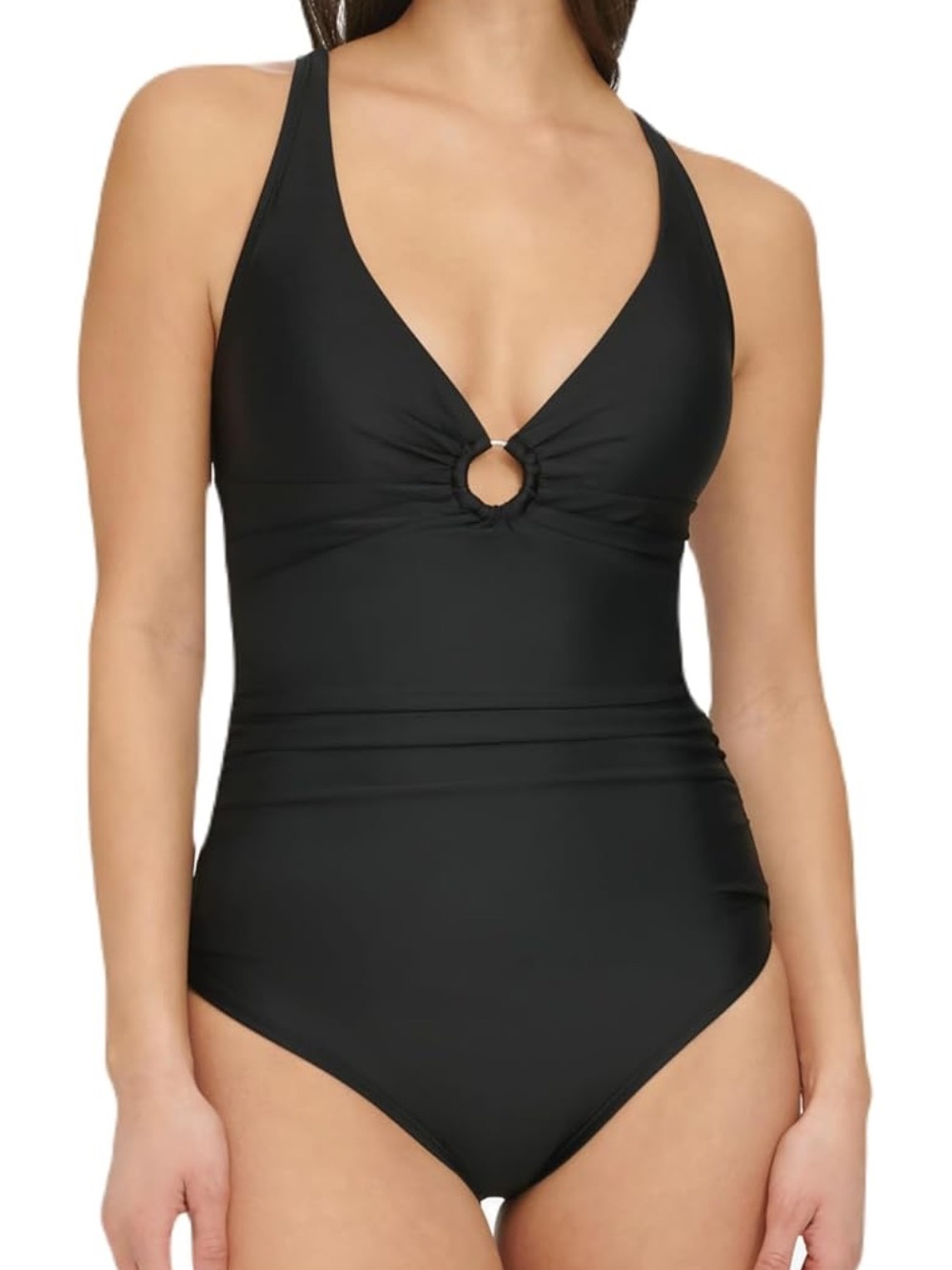 Tommy Hilfiger Women's One Piece Keyhole Ring Detail Swimsuit women’s size 12 - Picture 3 of 9